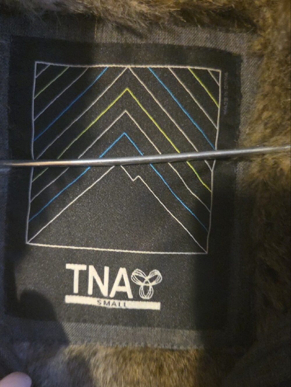 TNA Womens Gray Parka with Faux Fur Trim - Picture 7 of 16